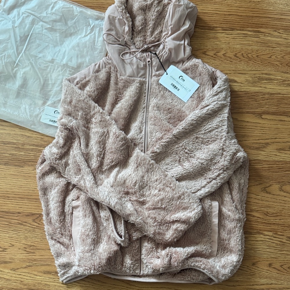 ZYIA Cozy Blush Sherpa Jacket (L)